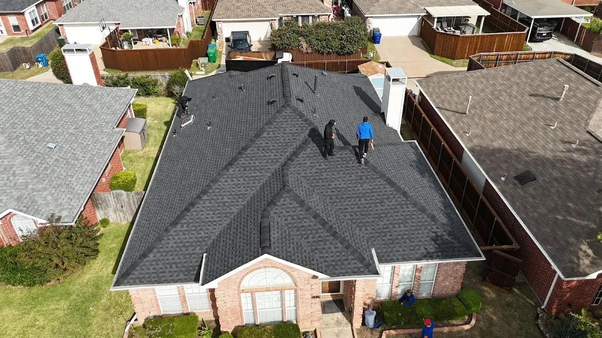 Slate & Tile Roof Repair work in progress on a Westview property